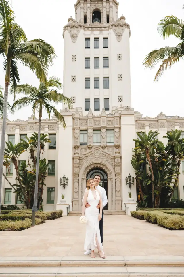 Anna & Oleksii at Beverly Hills Courthouse