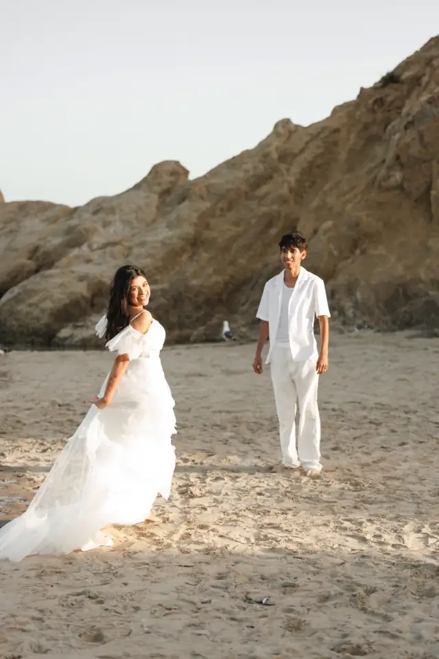 Sophia & Daniel at Leo Carrillo State Beach · Malibu