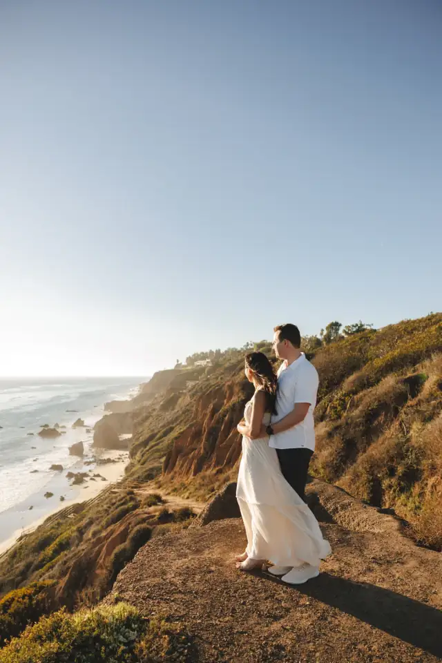 Uyen-Ly & Loïc at El Matador State Beach · Malibu