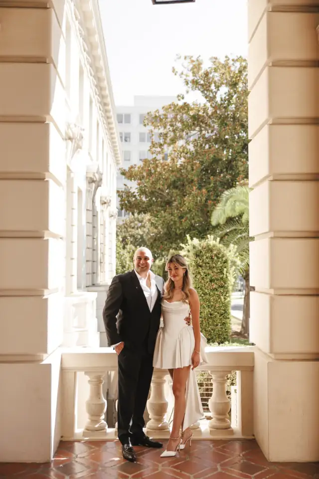 Sarah & Adriel at Pasadena City Hall