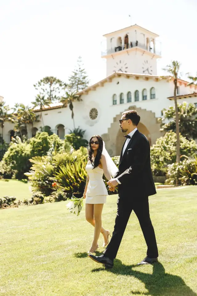 Jessica & Reid at Santa Barbara Courthouse