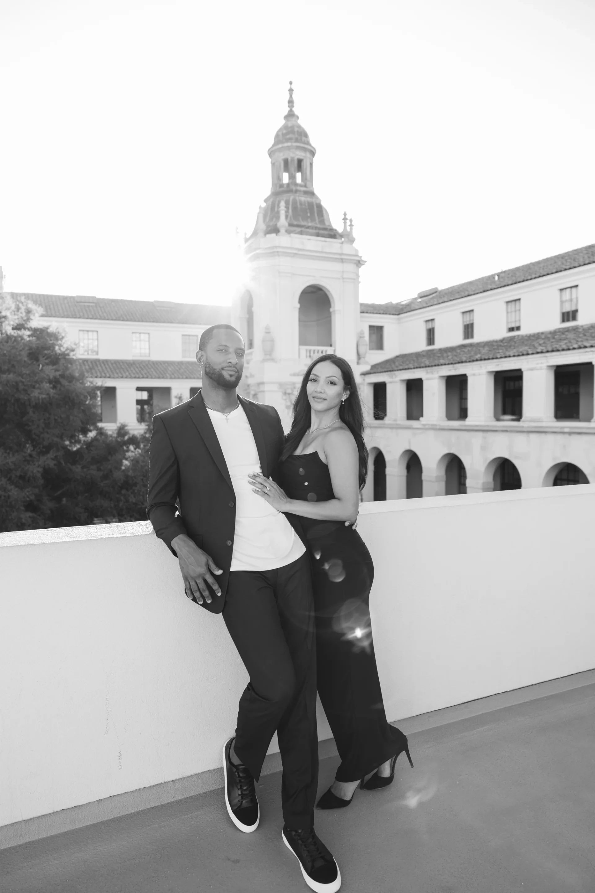 Engagement session at Pasadena City Hall