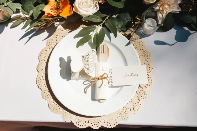 Jenny and Ken wedding at the Hollywood Hills in Los Angeles — Spanish tile & the pool, photograph 4