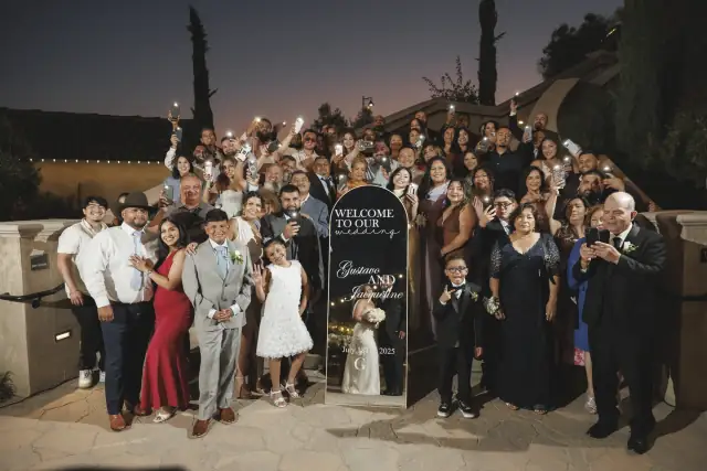Jacqueline and Gustavo wedding at Europa Village in Temecula — The vineyard, glowing, photograph 4
