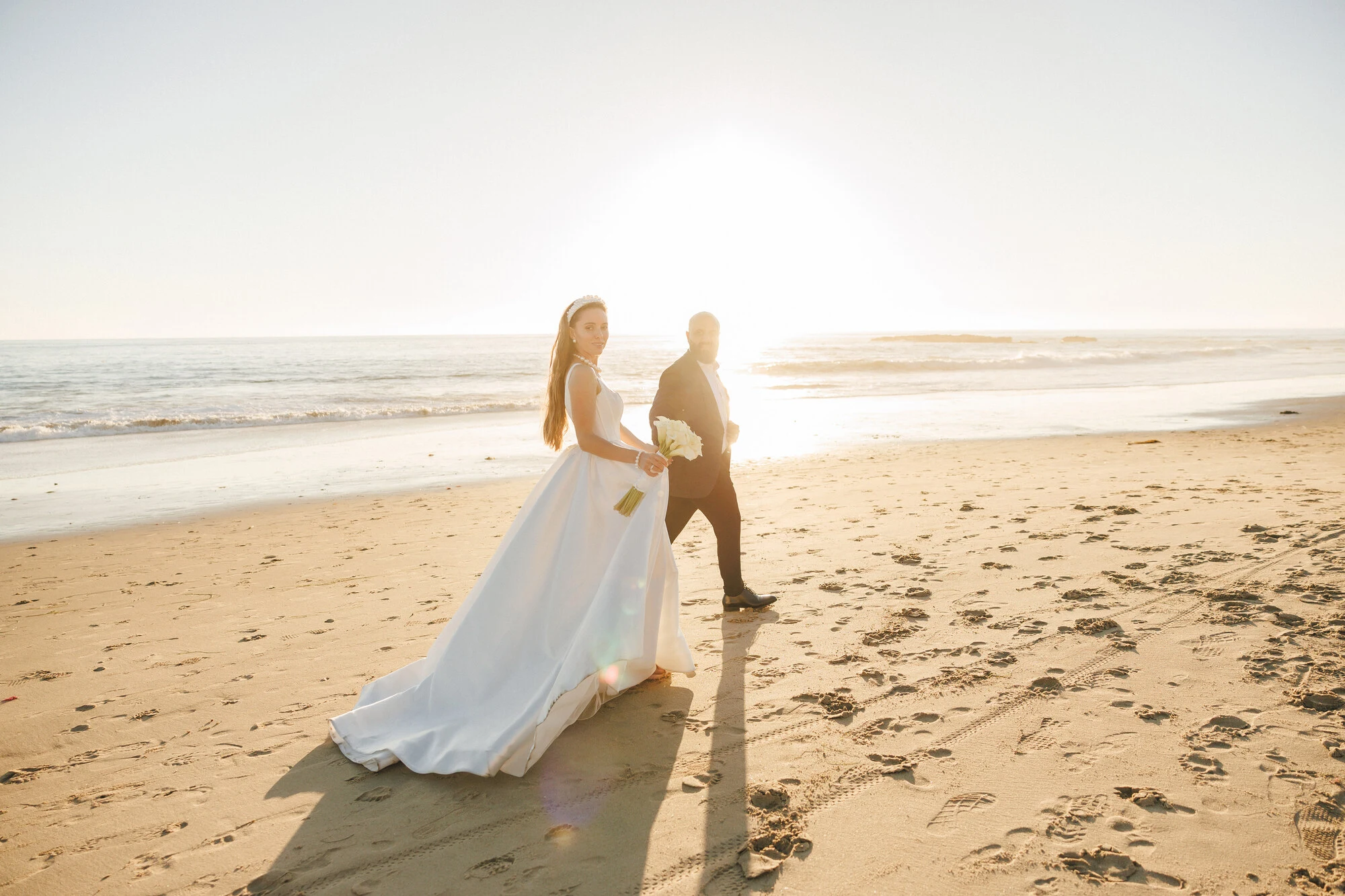 First look on the wedding day