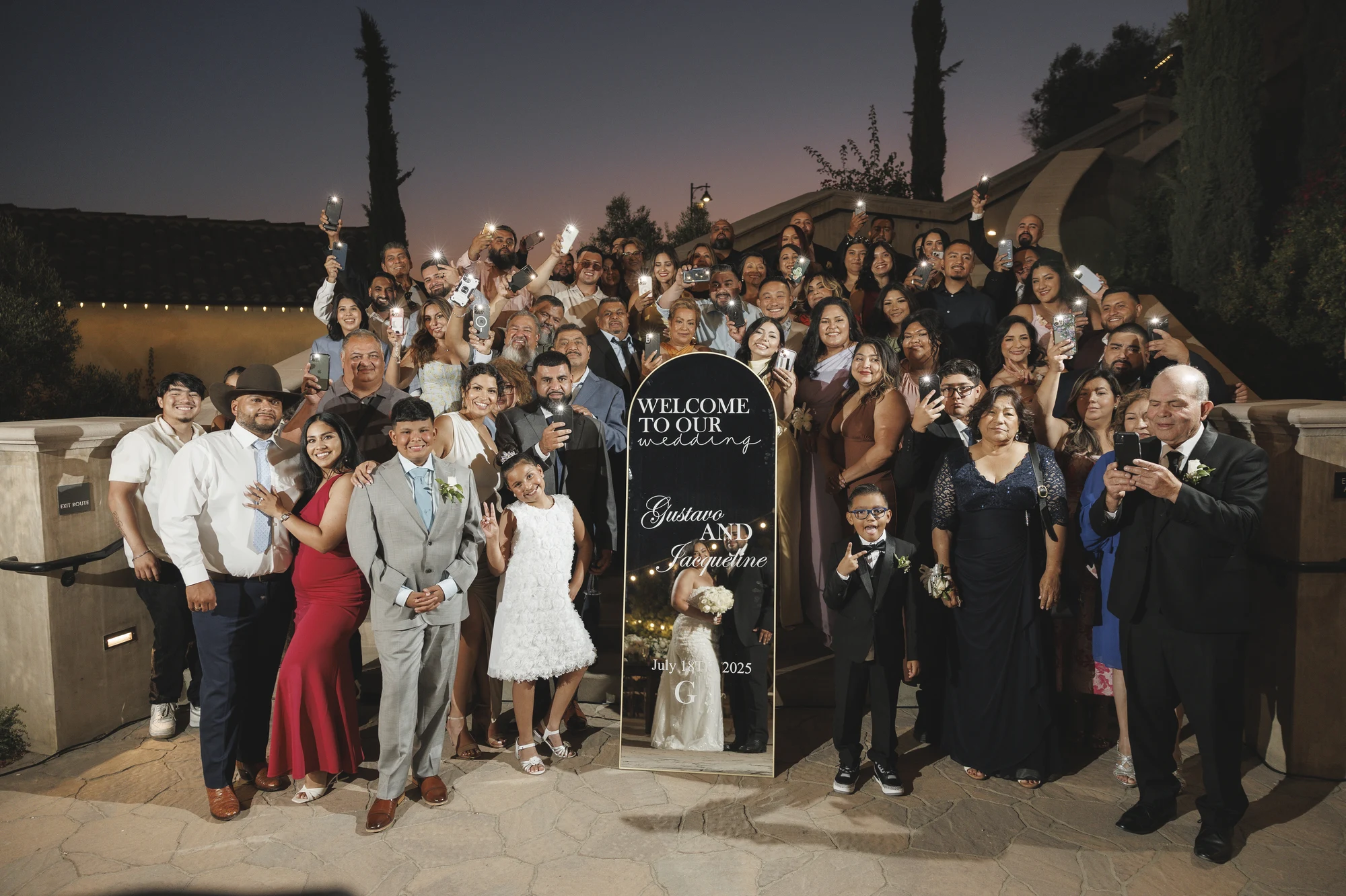 Jacqueline and Gustavo wedding at Europa Village in Temecula — The vineyard, glowing, photograph 4
