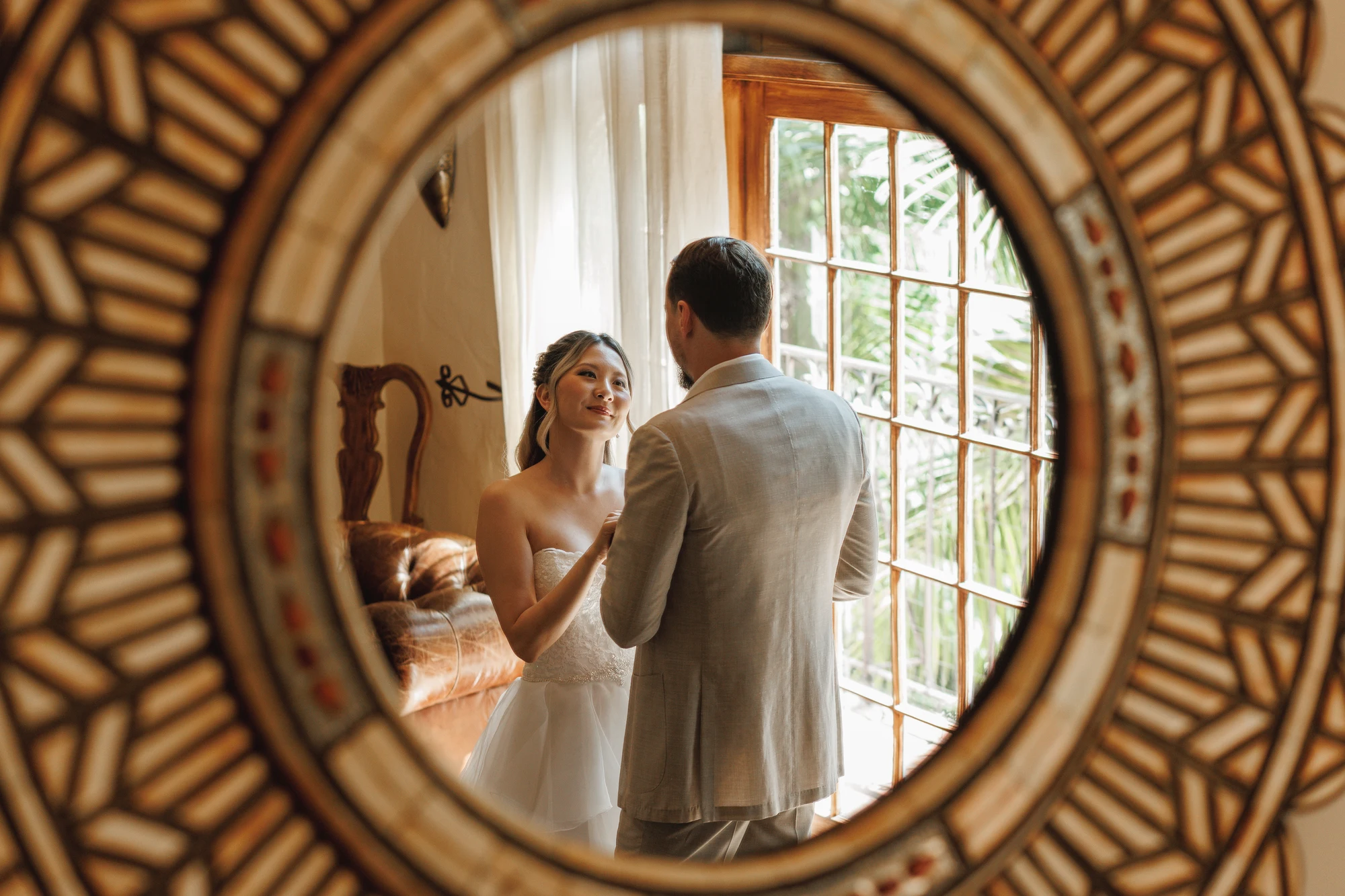 Jenny and Ken wedding at the Hollywood Hills in Los Angeles — Bridesmaids, then window light, photograph 2