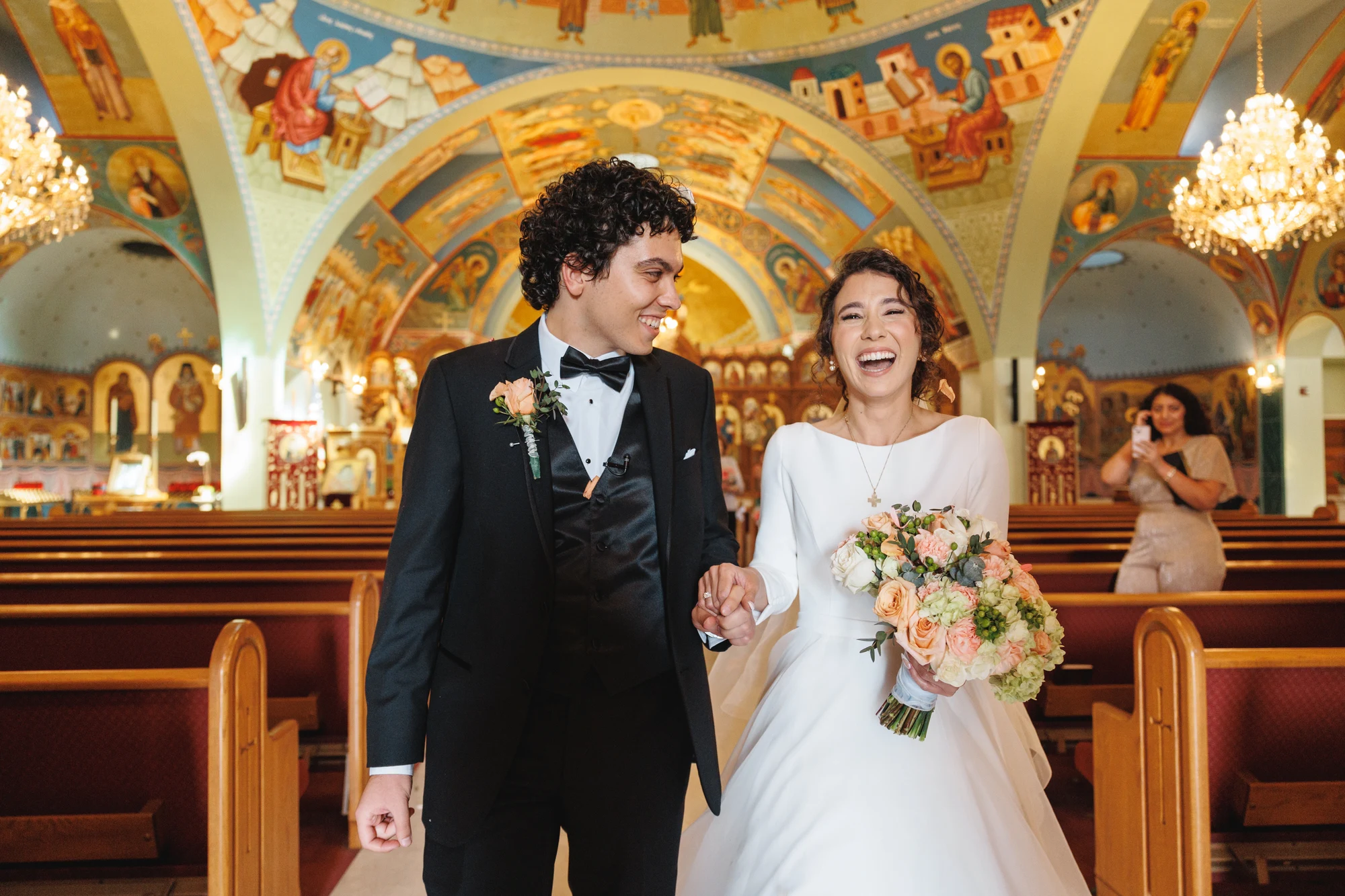 Maria and Alexander wedding at the Los Angeles County Arboretum — An Orthodox church & deep tradition, photograph 1