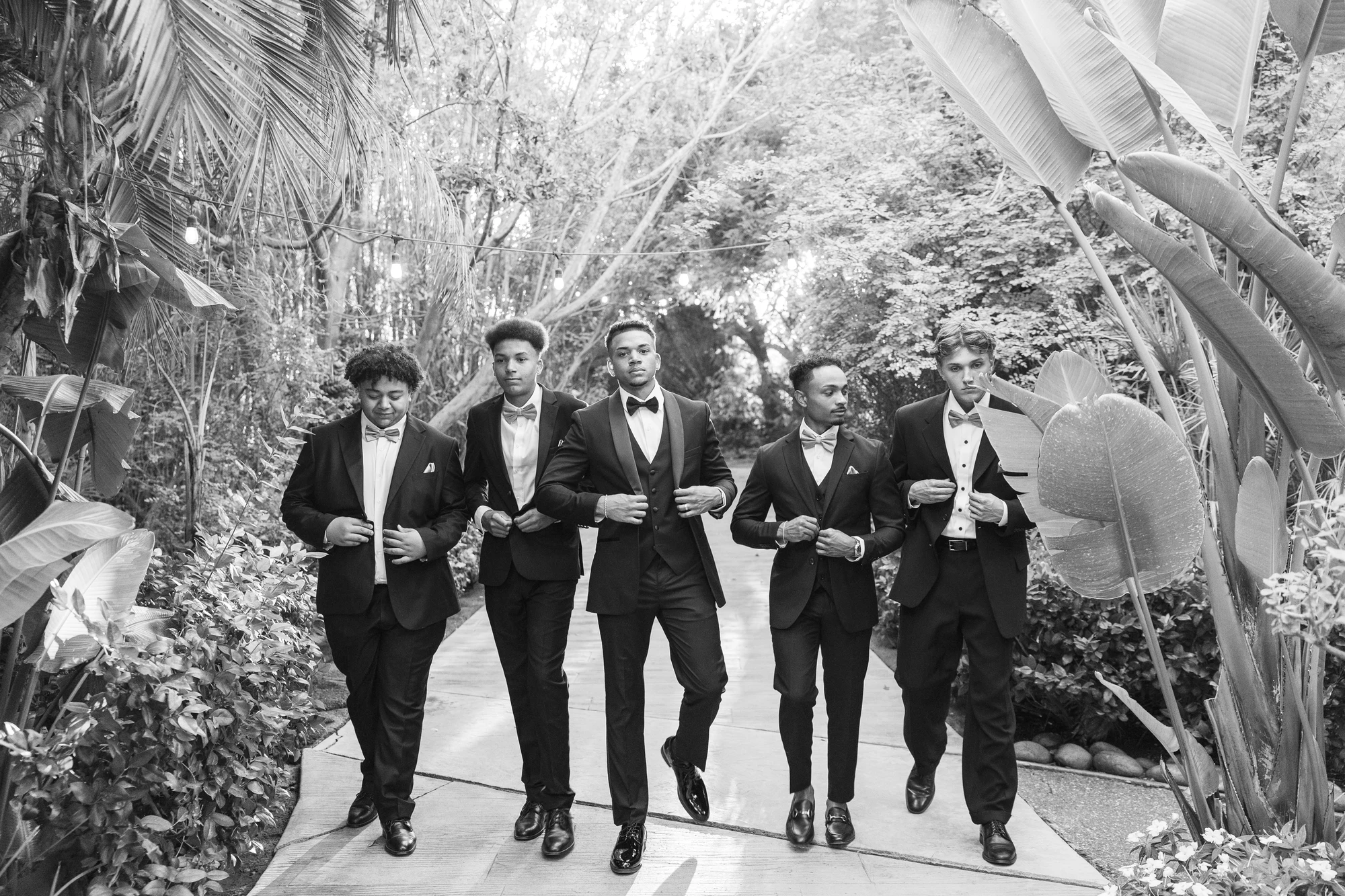 Stephanie and Lontez wedding at Botanica in Oceanside — Framed by doors, water & greenery, photograph 3