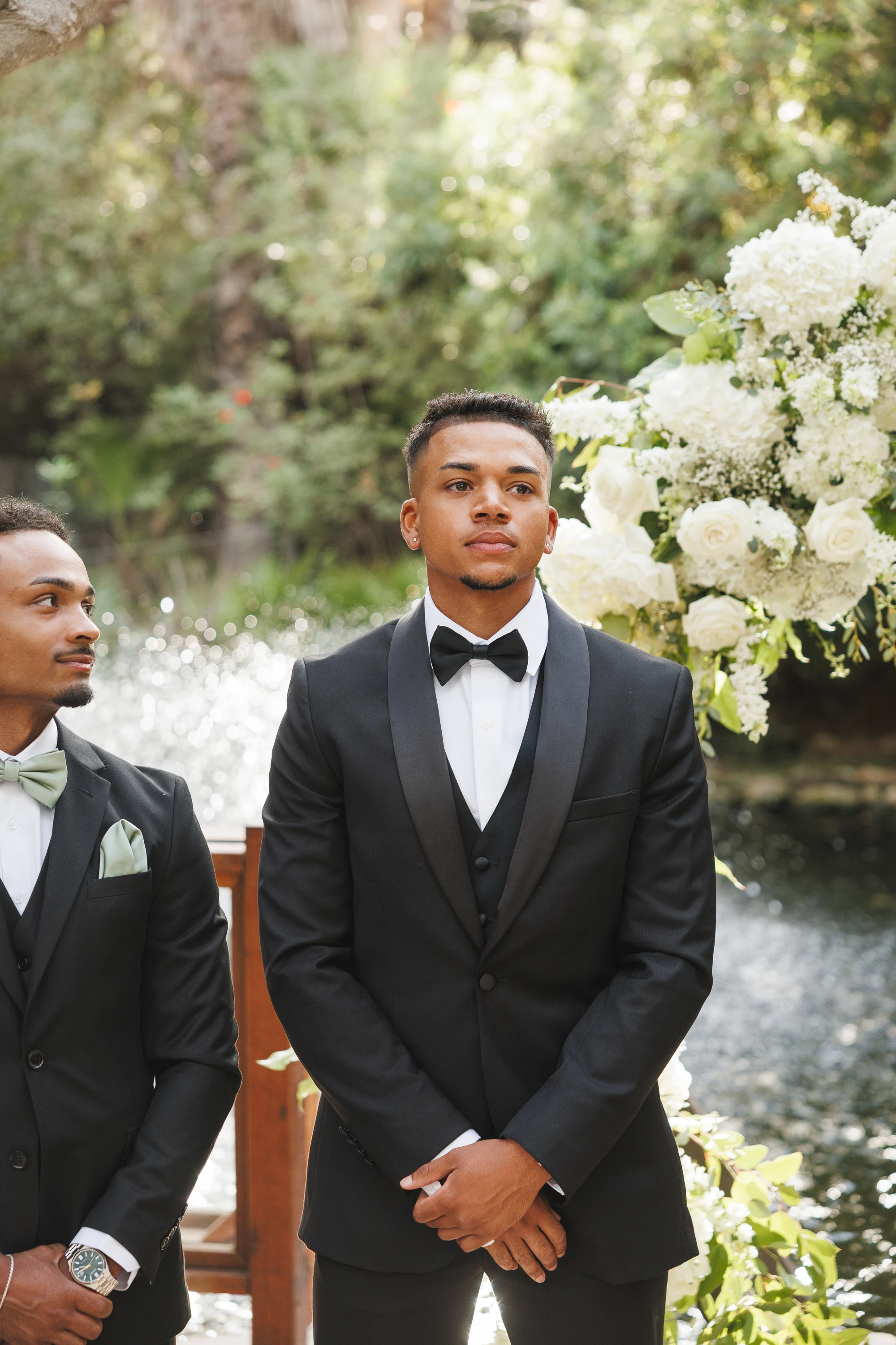 Stephanie and Lontez wedding at Botanica in Oceanside — A bridesmaids reveal & a garden path to “I do.”, photograph 2