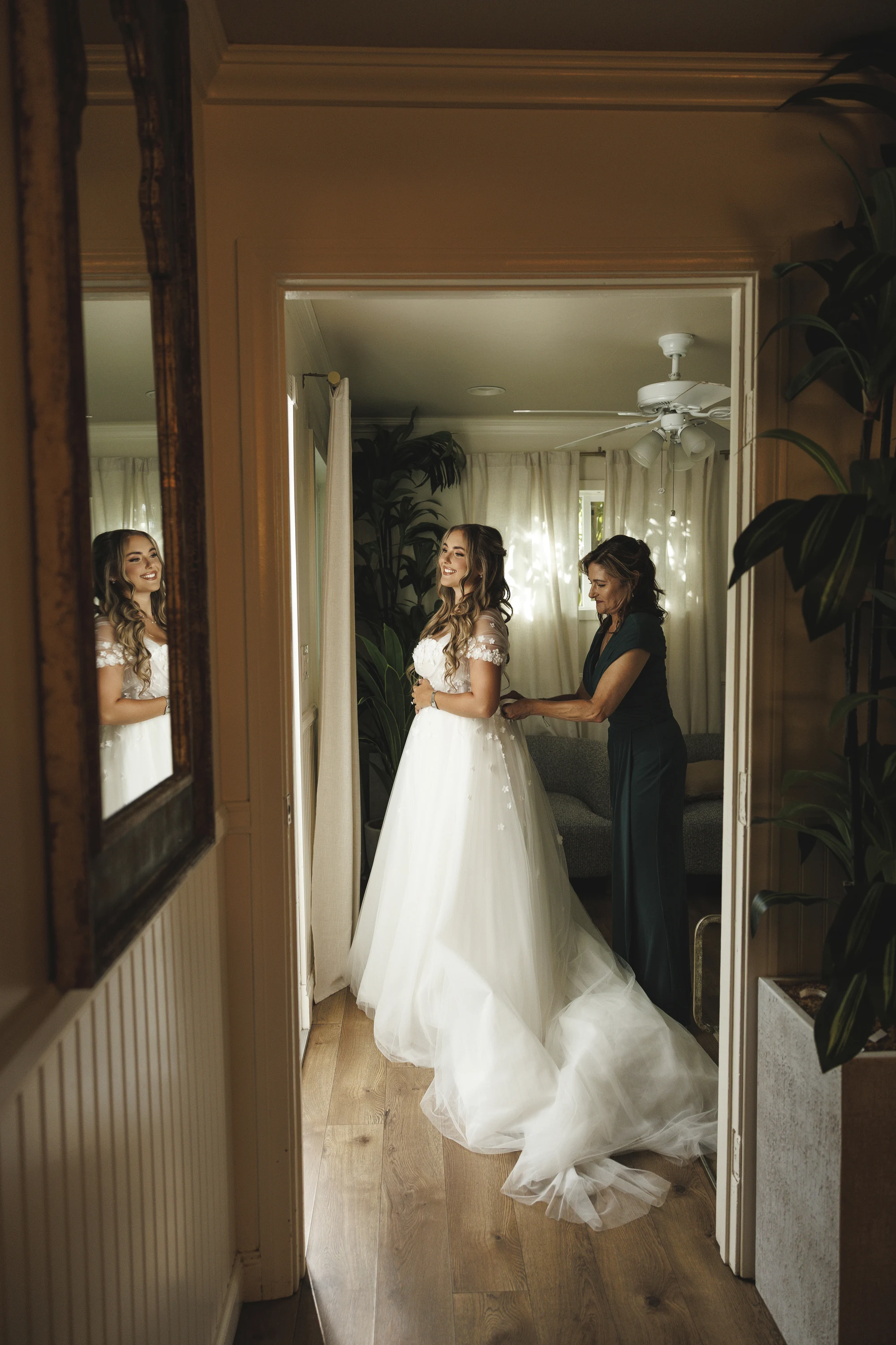 Stephanie and Lontez wedding at Botanica in Oceanside — A bridesmaids reveal & a garden path to “I do.”, photograph 1